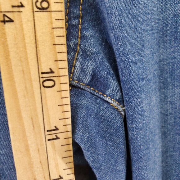 Tahari Jeans Women’s Size 16 Blue Kelly Skinny Distressed Stretch Denim - Picture 7 of 13